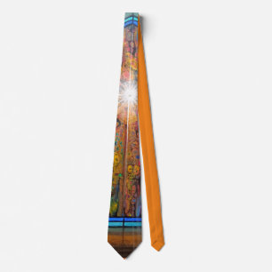 Church stained glass window tie