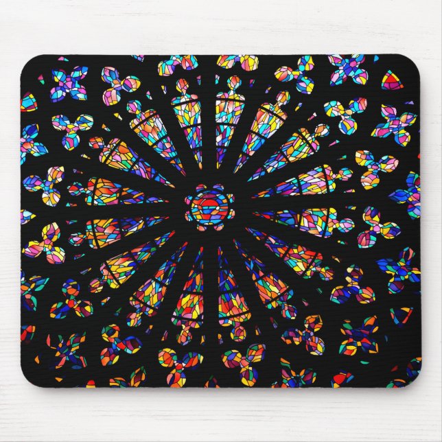 church stained glass windows colours mouse pad (Front)