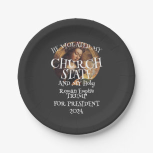 Church State and Holy Roman Empire Paper Plate