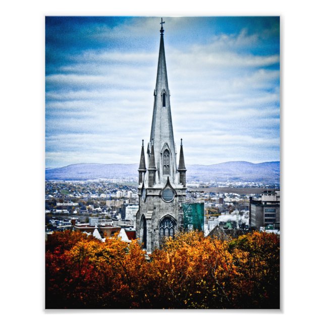 Church Steeple in Old Quebec City Photo Print (Front)