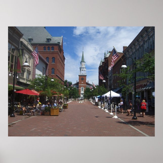 church street - burlington, vermont poster (Front)