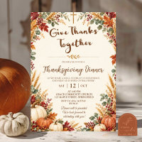 Church Thanksgiving dinner invitation