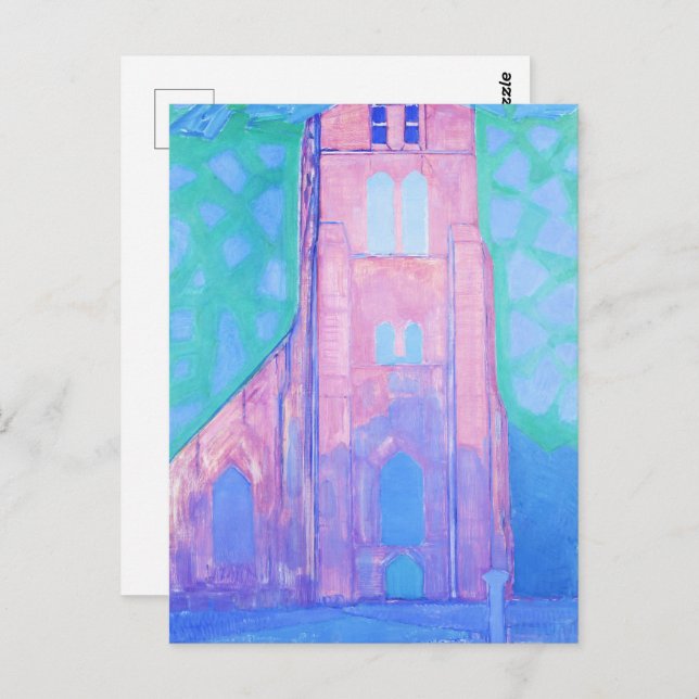 Church Tower at Domburg by Piet Mondrian Postcard (Front/Back)