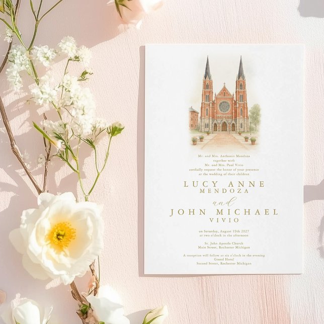 Church Wedding Invite | Custom Venue Available (Creator Uploaded)
