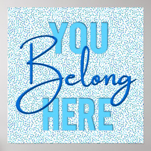 Church Welcome Greeting Sign - You Belong Here