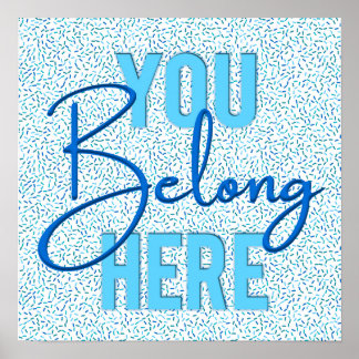 Church Welcome Greeting Sign - You Belong Here