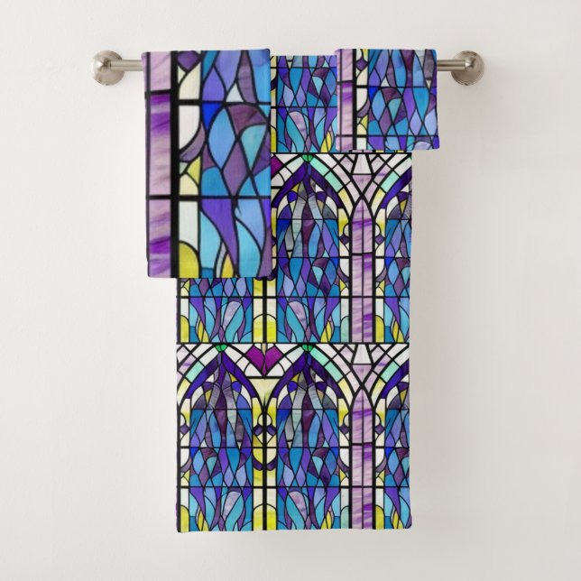 Church Window Bath Towel Set (Insitu)