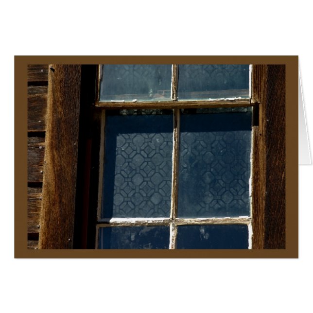 Church Window, Bodie CA - Card (Front Horizontal)