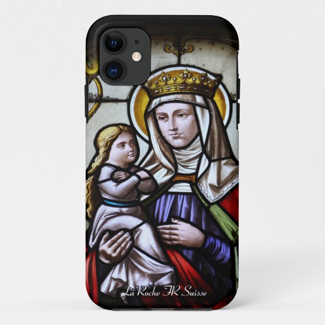 church window La Roche FR Suisse Case-Mate iPhone Case (Back)