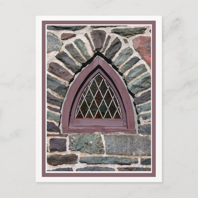 Church Window Postcard (Front)