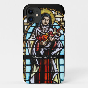 Church window Schamid FR Switzerland iPhone 11 Case