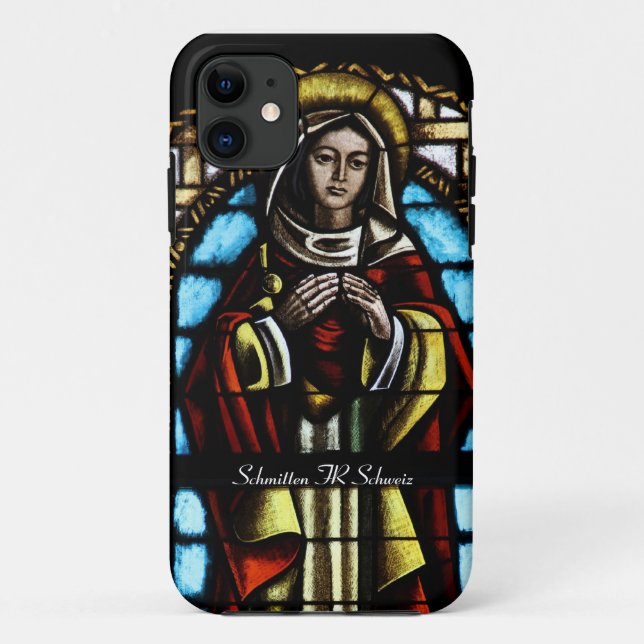 Church window Schamid FR Switzerland Case-Mate iPhone Case (Back)