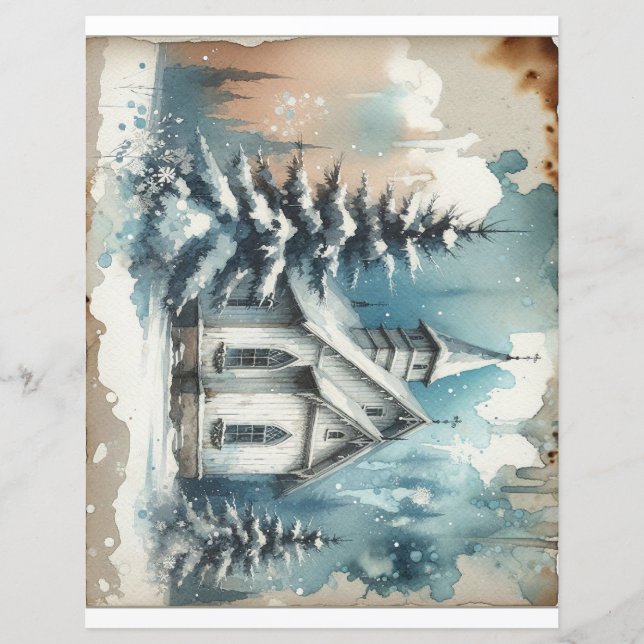 Church Winter Scene (Front)