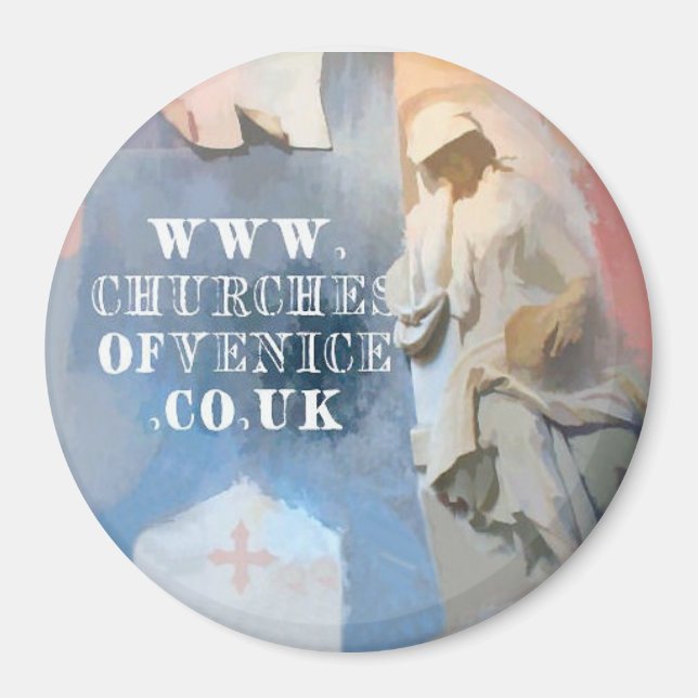 Churches of Venice fridge magnet (Front)