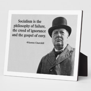 Churchill Anti-Socialism Quote Plaque