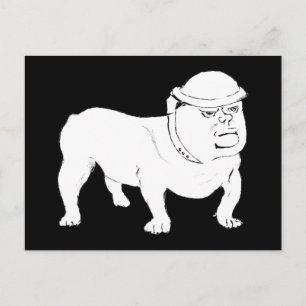 Churchill as Bulldog Postcard