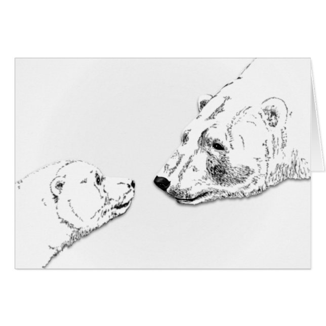 Churchill Canada Card Personalised Polar Bear Card (Front Horizontal)