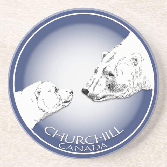 Churchill Canada Souvenir Coasters Churchill Gifts (Front)