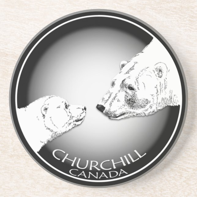 Churchill Canada Souvenir Coasters Churchill Gifts (Front)