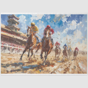 Churchill Kentucky Derby Race Decoupage Tissue Paper