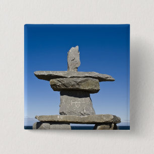 Churchill, Manitoba. Inukshuk 15 Cm Square Badge