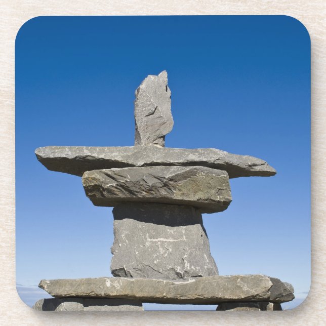 Churchill, Manitoba. Inukshuk Coaster (Front)