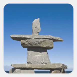 Churchill, Manitoba. Inukshuk Square Sticker