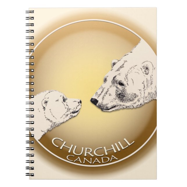 Churchill Polar Bear Notebook Bear Art Journal (Front)