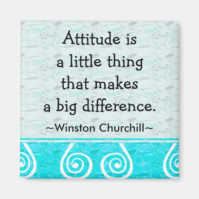 Churchill Quotation - Motivational Magnet (Front)