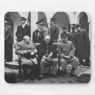 Churchill, Roosevelt, and Stalin Mouse Pad