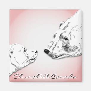 Churchill Souvenirs Polar Bear Art Magnets & Gifts