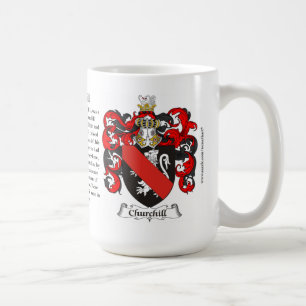 Churchill, the Origin, the Meaning and the Crest Coffee Mug