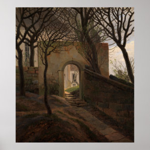 Churchyard gate [1822] by Caspar David Friedrich Poster