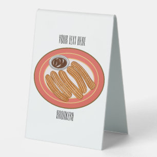 Churro cartoon illustration 