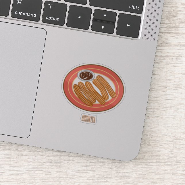 Churro cartoon illustration (Detail)