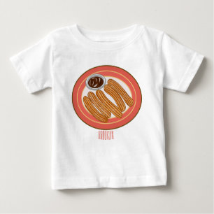 Churro cartoon illustration   baby T-Shirt