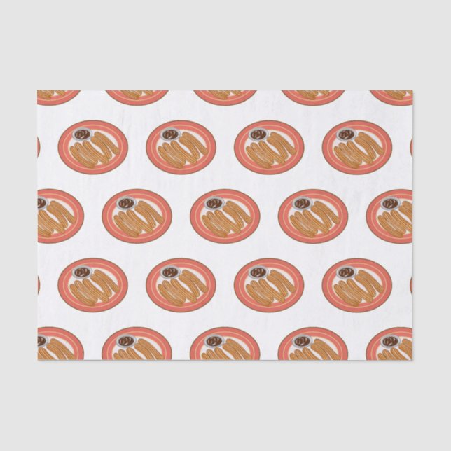 Churro cartoon illustration  tissue paper (Front)