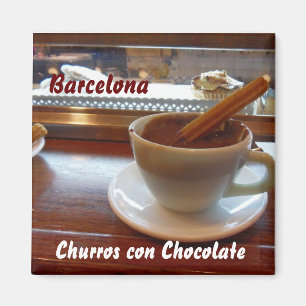 Churros con Chocolate, Barcelona Magnet
