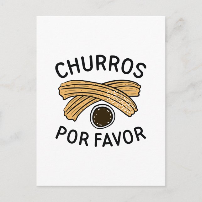 Churros Por Favour Postcard (Front)