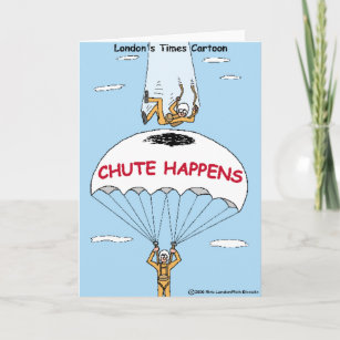 Chute Happens Funny Gifts & Collectibles Card