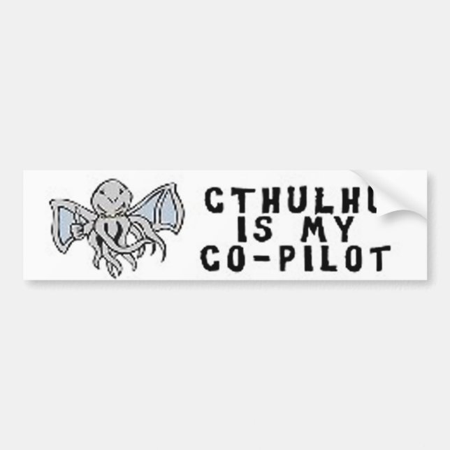 Chuthu is my Co-Pilot Bumper Sticker (Front)