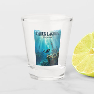 Chuuk Lagoon Micronesia Shot Glass