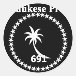 Chuukese Pride 691 Classic Round Sticker