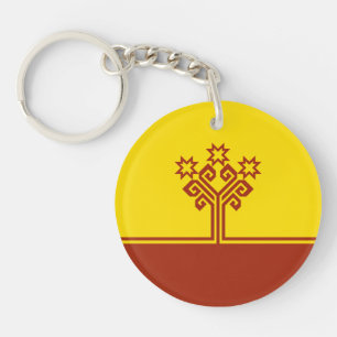 Chuvashia Flag Key Ring
