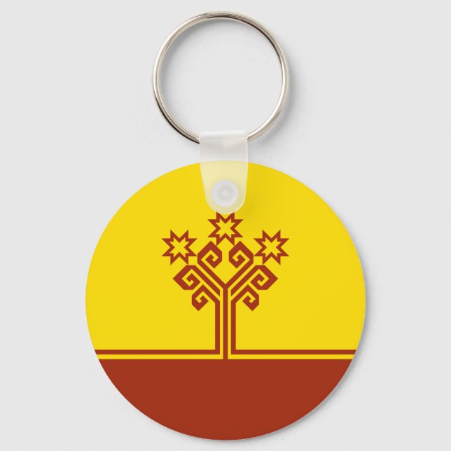 Chuvashia Flag Key Ring (Front)