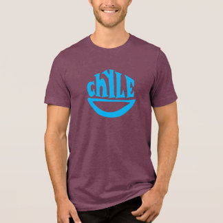 Chyle Smile Maroon & Blue T-Shirt Tri-Blend Shirt