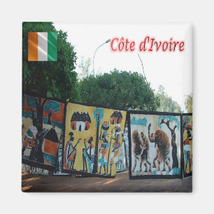 CI - Ivory Coast - Batik yakro Magnet