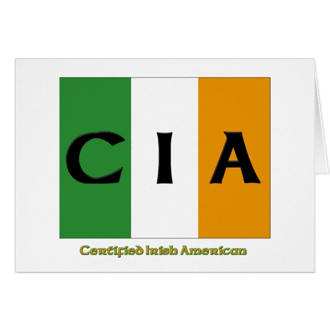 CIA Certified Irish American (Front Horizontal)