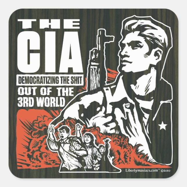 CIA Democratising the 3rd World Sticker Set (Front)