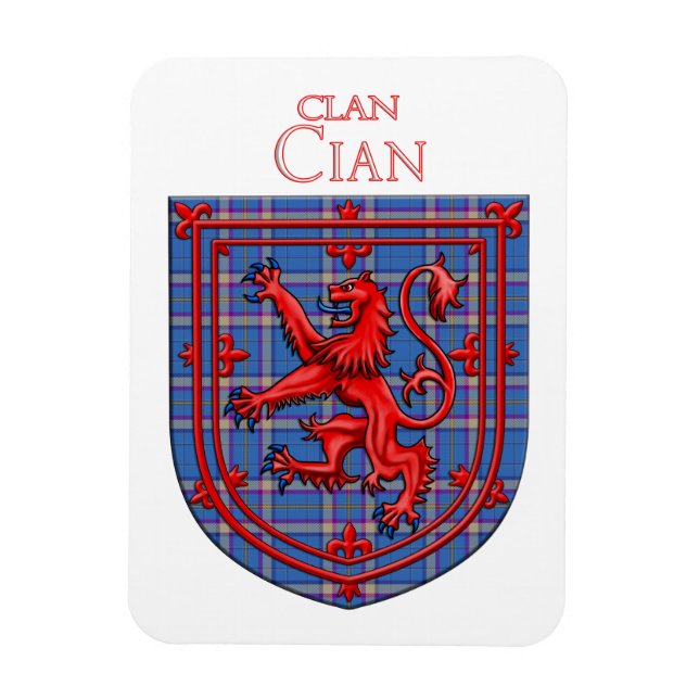Cian of Ely Tartan Scottish Plaid Magnet (Vertical)